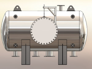 pressure vessel 3d printable 3D Baskı Modeli