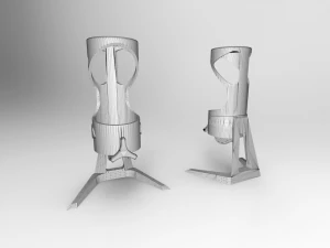 caf&eacute; com massa de cereais - dispensador - impresso em 3D Modelo de Impressão 3D