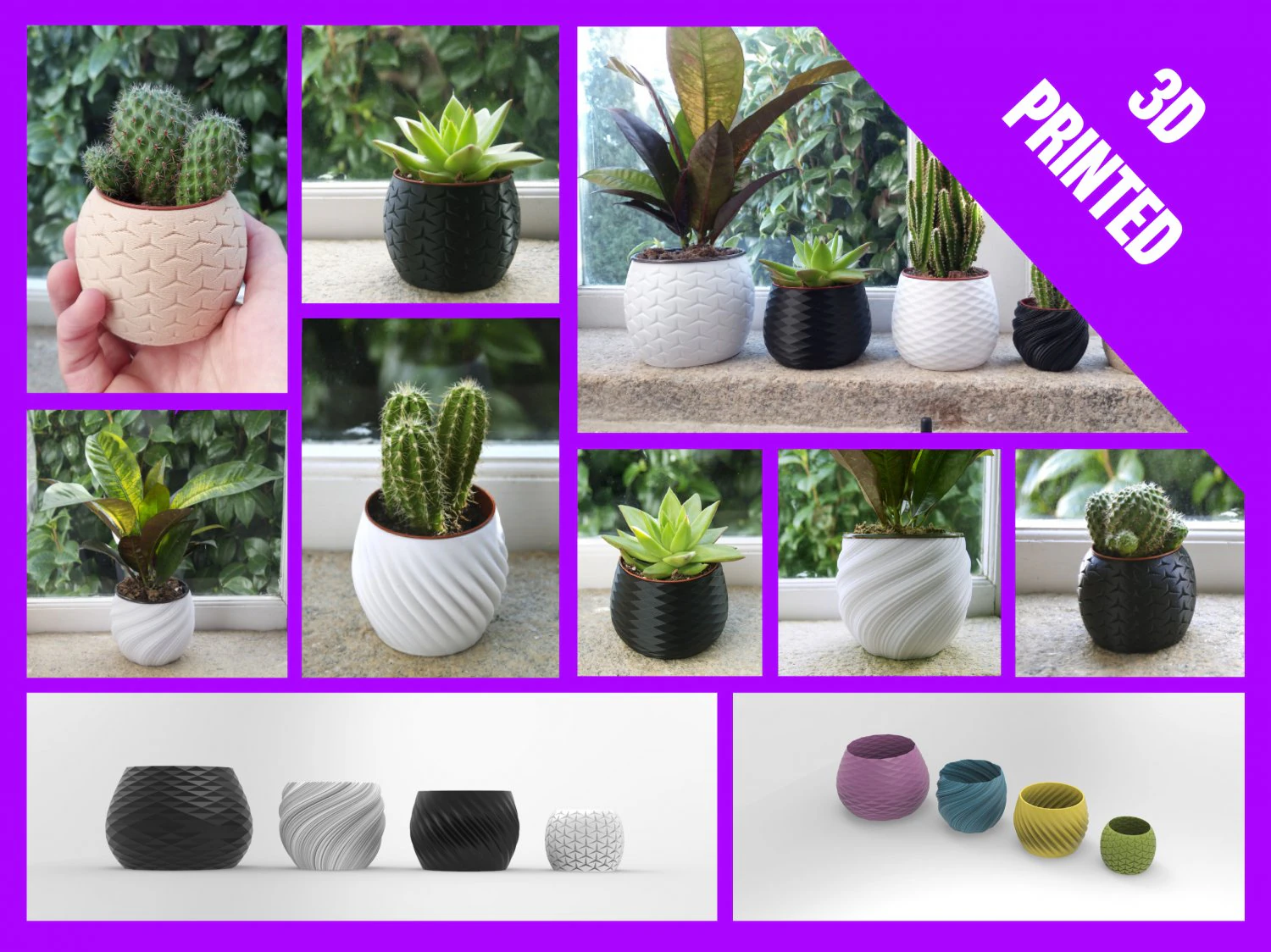 3d print - planter pot - plant vase - planter 3d 3D Print Model .c4d .max .obj .3ds .fbx .stl .blend 