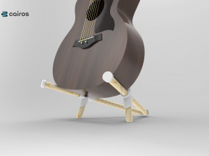 guitar stand - bass stand - 3d printed 3D 打印模型