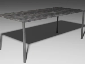 Nur ein Holztisch kostenlos 3D Modell