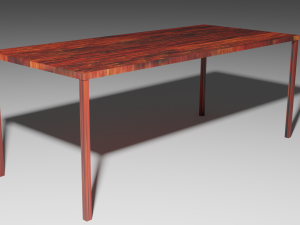 just wooden table for free Model 3D