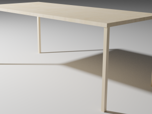 just wooden table for free Model 3D