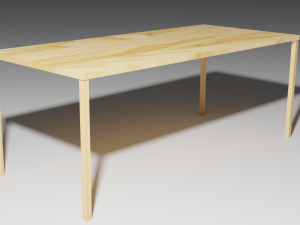 just wooden table for free Model 3D