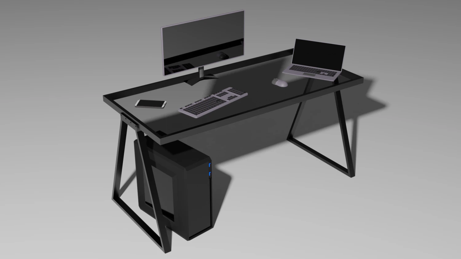 set of devices for work 3D Model .c4d .max .obj .3ds .fbx .stl .blend
