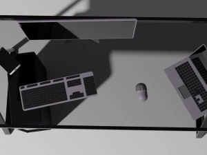 set of devices for work 3D Model