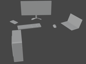 set of devices for work 3D मॉडल