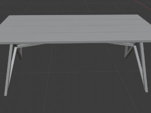 set of working tables lowpoly 3D 模型
