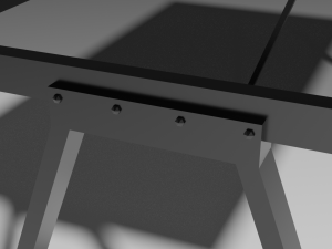 set of working tables lowpoly 3D 模型