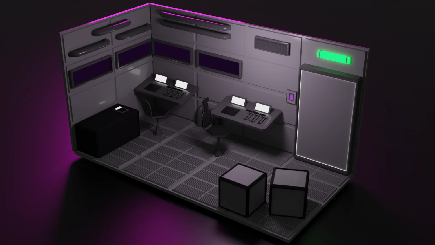 the scifi panels kitbash 3D Model .c4d .max .obj .3ds .fbx .stl .blend