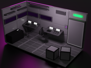 the scifi panels kitbash Model 3D