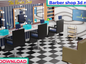 Barber Shop Model 3D