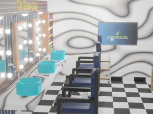 Barber Shop 3D Model