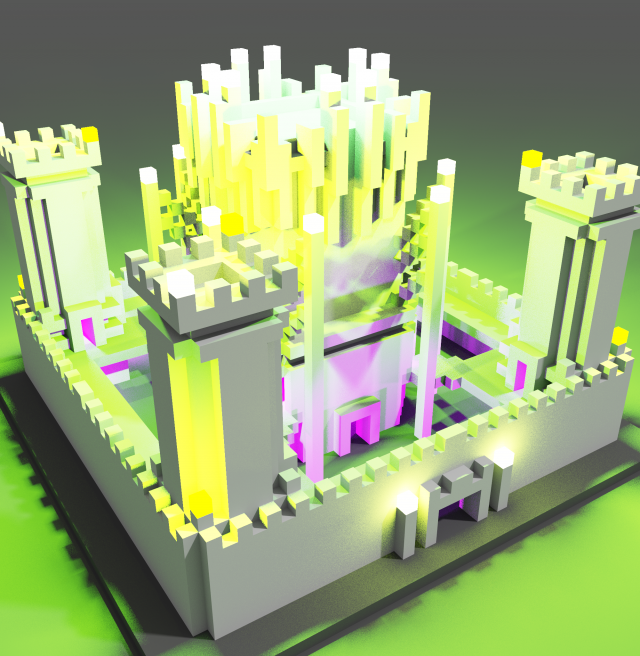 castle Modelo 3D .c4d .max .obj .3ds .fbx .stl .blend 