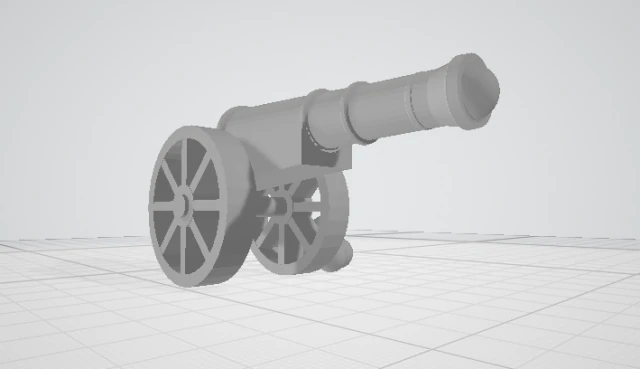 해적 캐논 3D 모델 .c4d .max .obj .3ds .fbx .stl .blend 