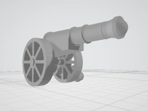 해적 캐논 3D 모델