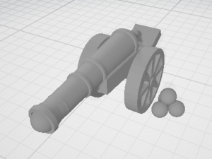 pirate canon Modelo 3D