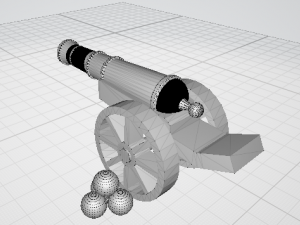 pirate canon Modelo 3D