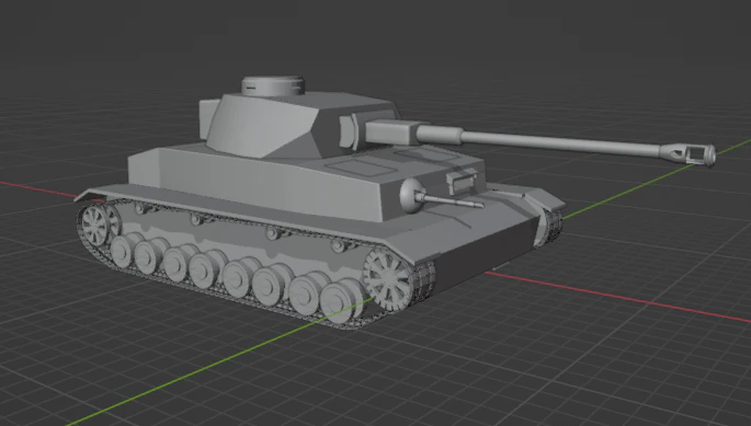 Pz IV H 3D Model .c4d .max .obj .3ds .fbx .stl .blend 