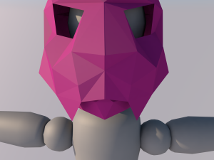 mask wild cat 3D Модель