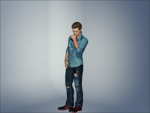 rigged - men Model 3D