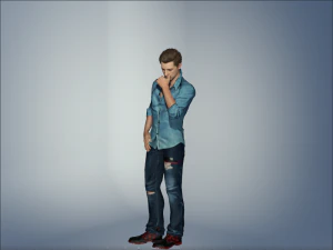 rigged - men 3D Model