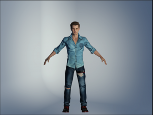 rigged - men Model 3D