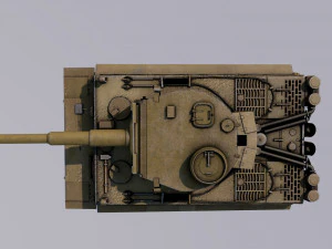 tank tiger i high poly model 3D Model