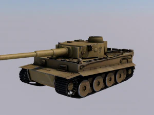 tank tiger i high poly model 3D Model