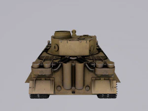 tank tiger i high poly model 3D Model