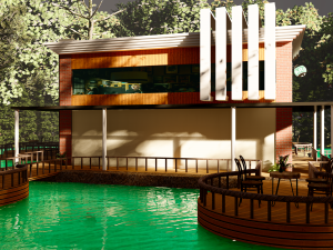 starbucks shop Modello 3D