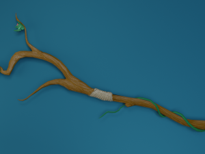 druidic staff Modelo 3D