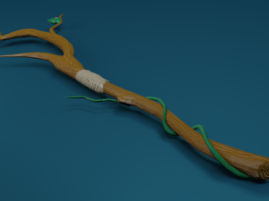 druidic staff Modelo 3D