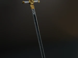 spada runica Modello 3D