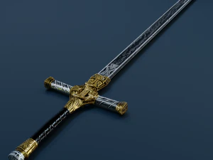 spada runica Modello 3D