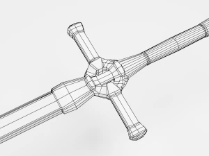 spada runica Modello 3D