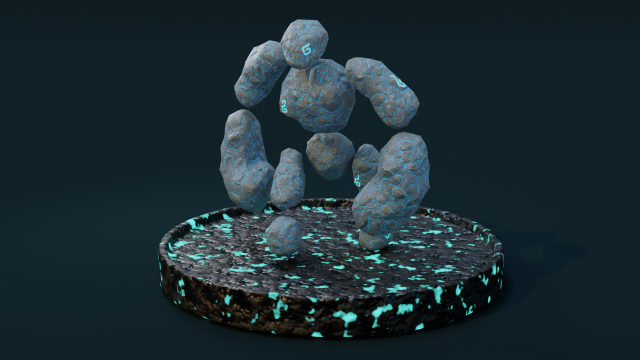 rune golem 3D मॉडल .c4d .max .obj .3ds .fbx .stl .blend 