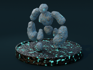 rune golem Modèle 3D