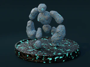 룬 골렘 3D 모델