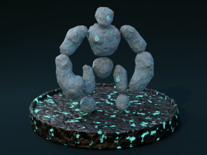 rune golem 3D मॉडल