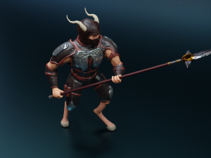 satyr-spearman Model 3D