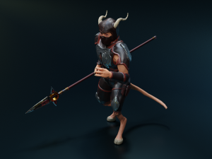 satyr-spearman Model 3D