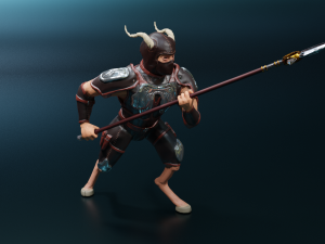 satyr-spearman Model 3D