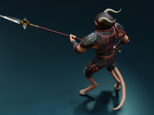 satyr-spearman Model 3D