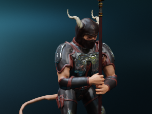 satyr-spearman Model 3D