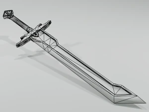sword two-hander 3D Model