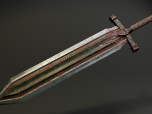 pack two-handed swords 3D मॉडल