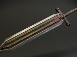 pack two-handed swords 3D Model