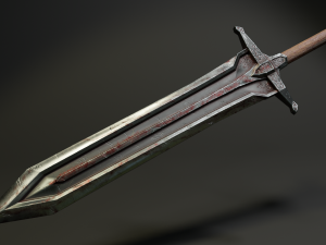 pack two-handed swords 3D मॉडल