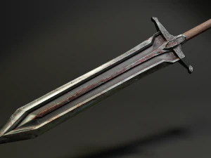 pack two-handed swords 3D Model
